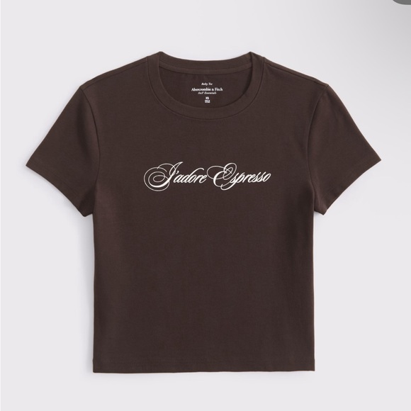 Abercrombie & Fitch Tops - Abercrombie J'adore Espresso Women's Brown T-Shirt